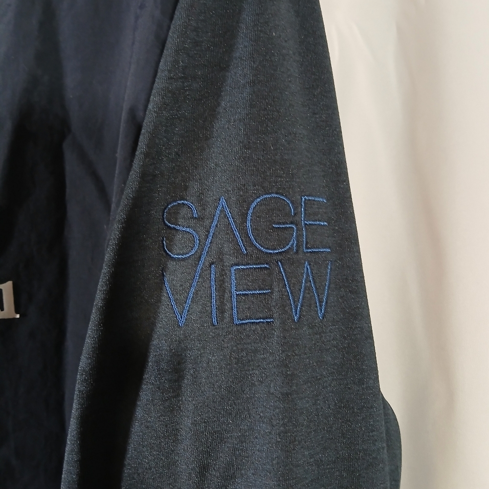 Vuori Mens Medium Sunday Element Jacket Sage View On Sleeve - Picture 3 of 13